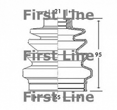 FIRST LINE fcb2687 -  Пыльник, приводной вал